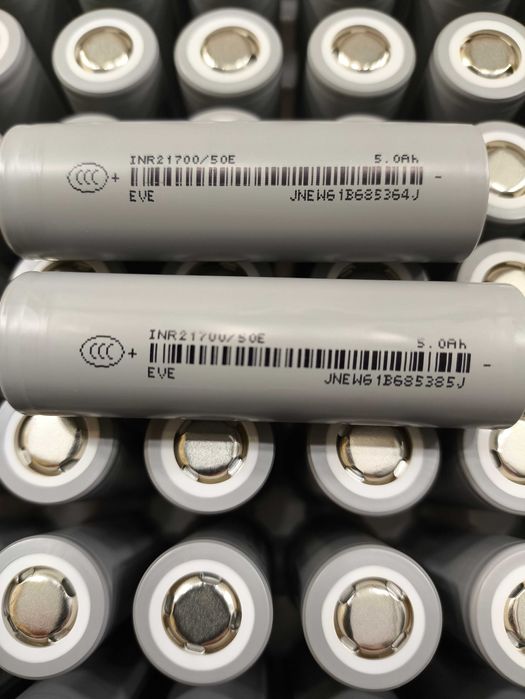 Аккумуляторы Li-ion EVE LG Samsung 21700-50E 21700-50G 21700-M52VT 58E