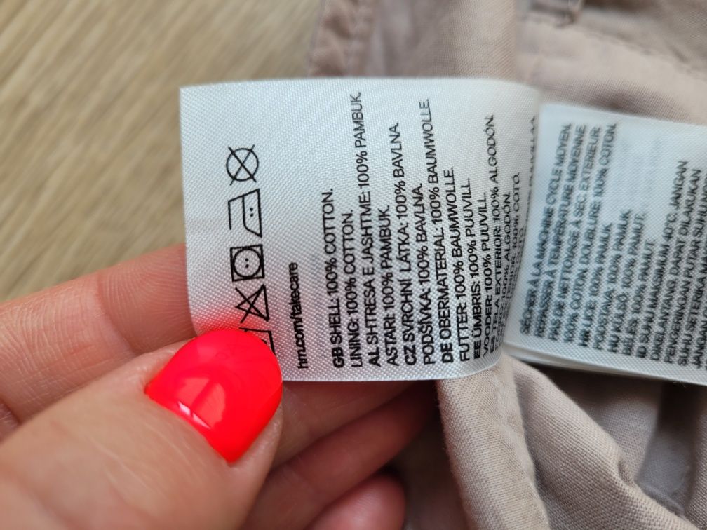 Lekki kapelusz przeciwsłoneczny h&m rozm. 74/80 stan super