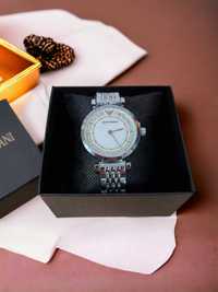 Srebrny zegarek Emporio Armani z pudełkiem damski