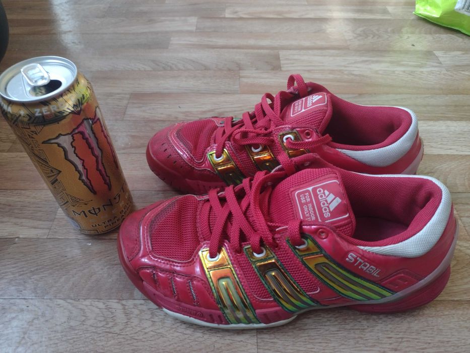 Adidas stabil fajne buty czerwono -zlote