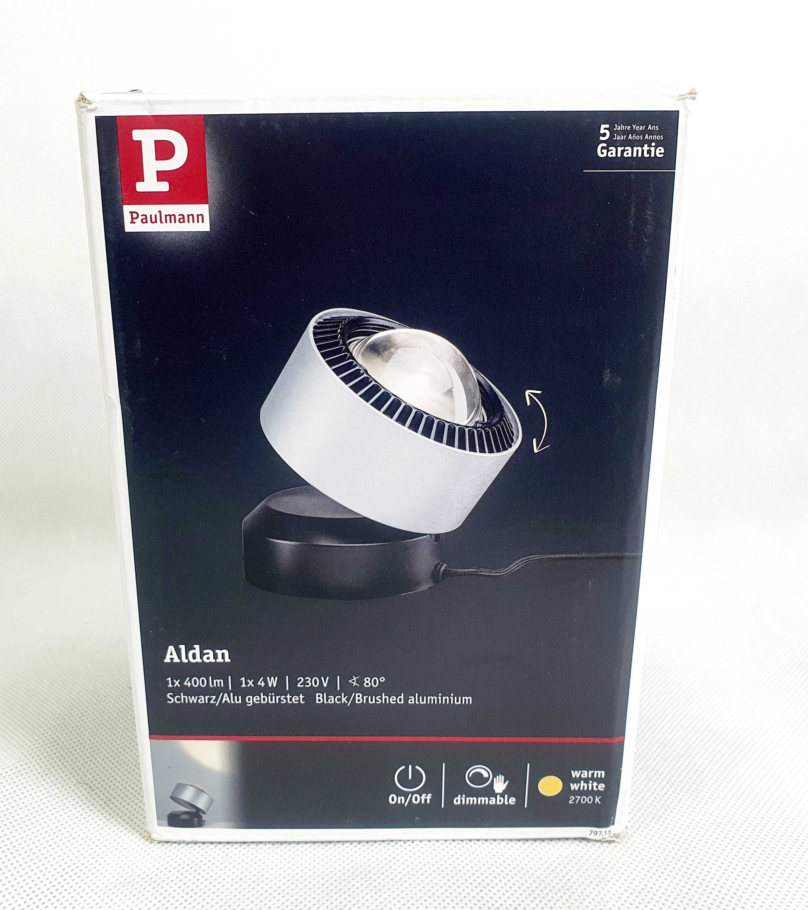 Paulmann Lampa stołowa ALDAN LED 3,5W DIM 2700K Lampka Biurkowa