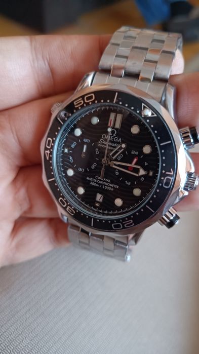 Seamaster elegancki zegarek chronograf