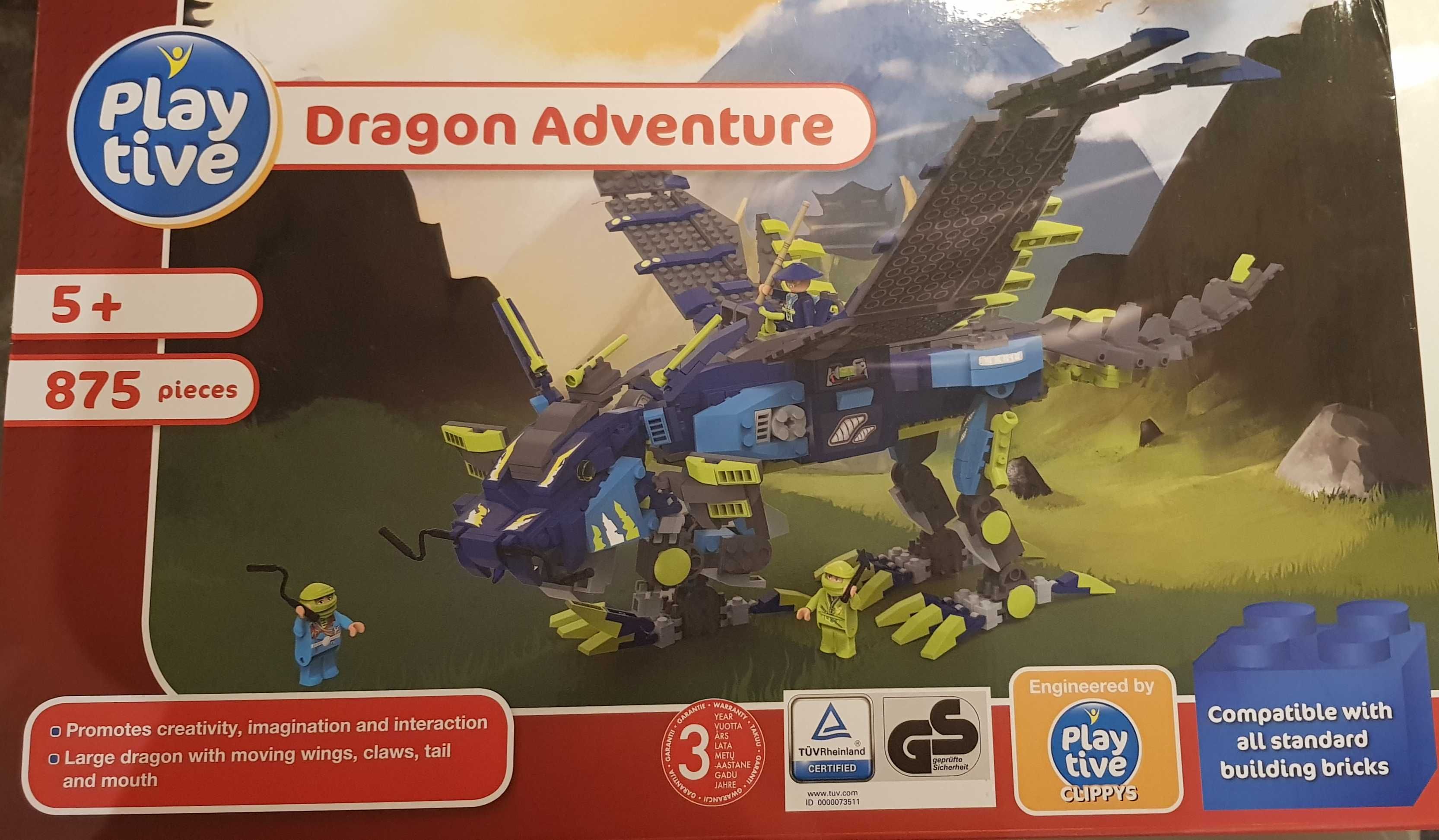 Klocki Playtive jak LEGO, Dragon Adventure, Wielki Smok