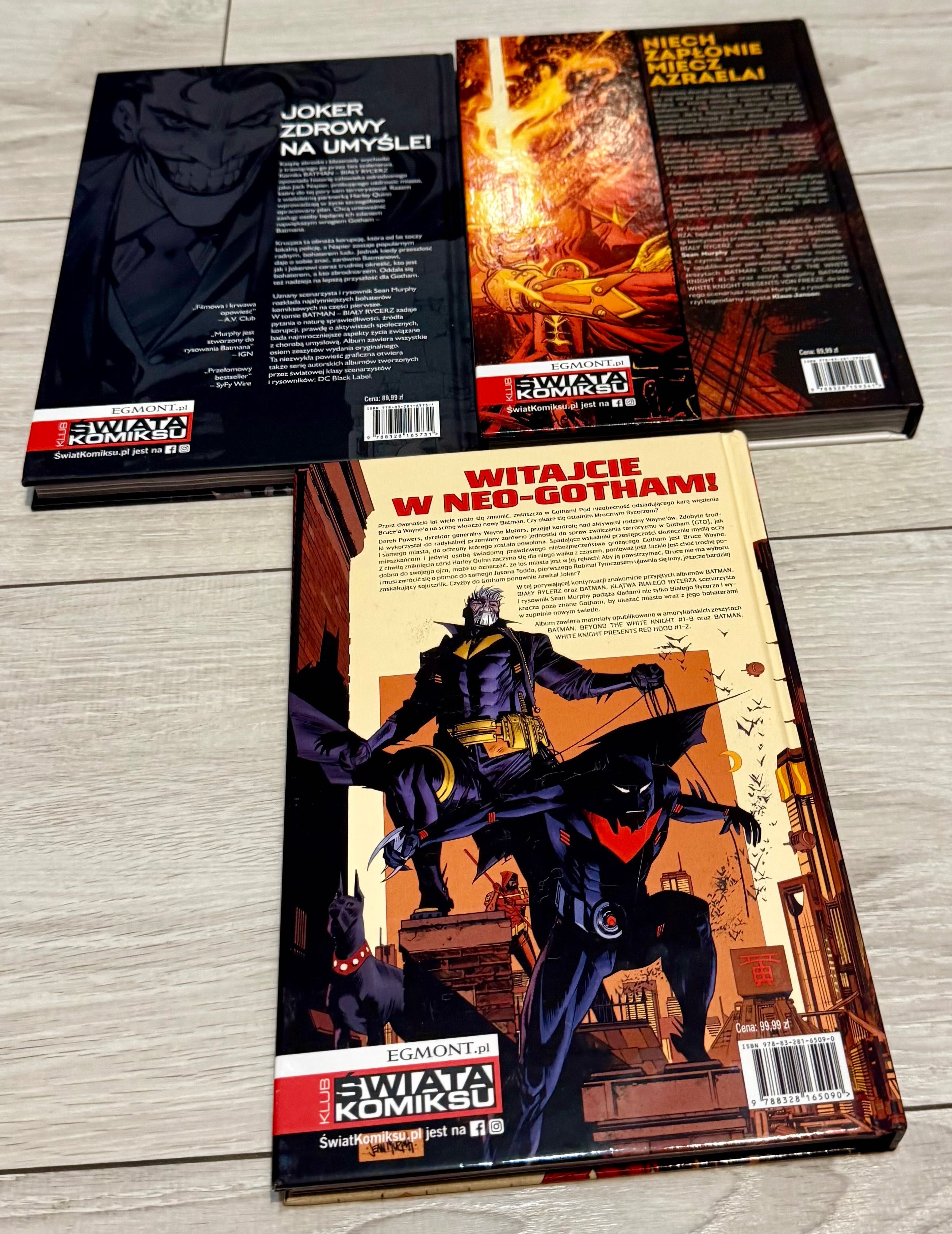 Batman biały rycerz komiks zestaw 1 - 3 klątwa nie tylko