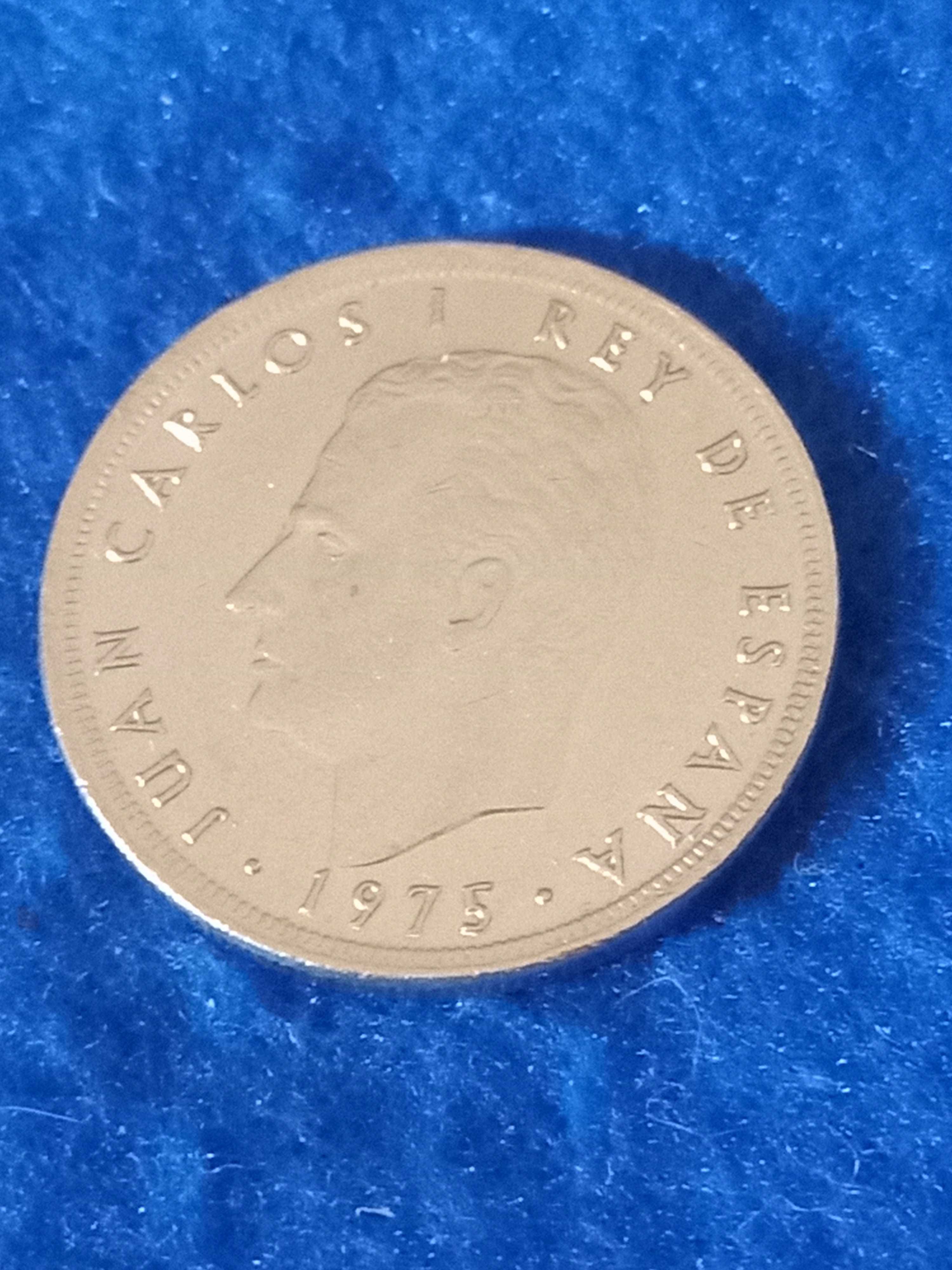 Moeda de 5 pesetas de 1975