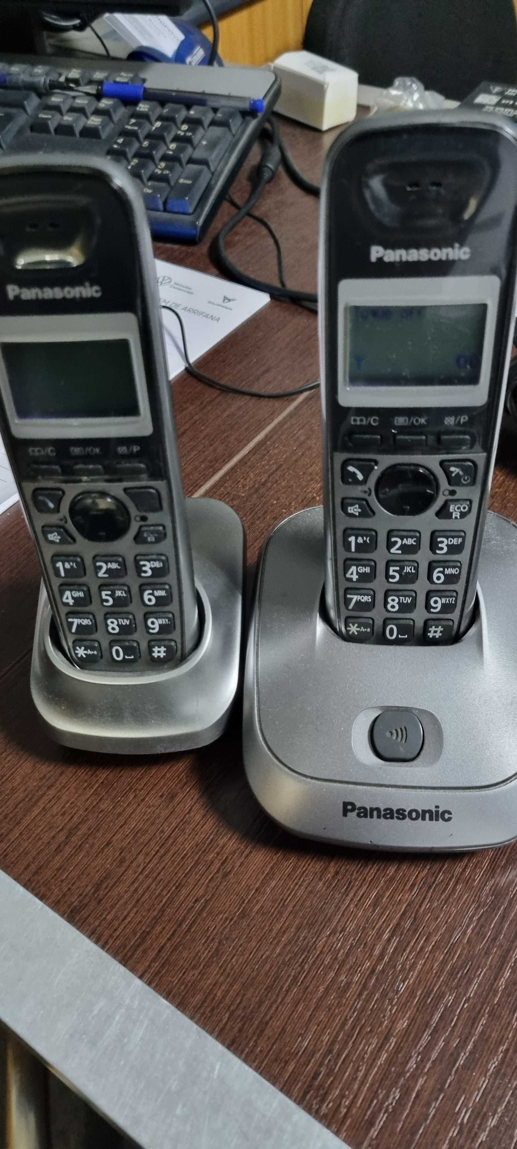 conjunto 2 telefones sem fios Panasonic