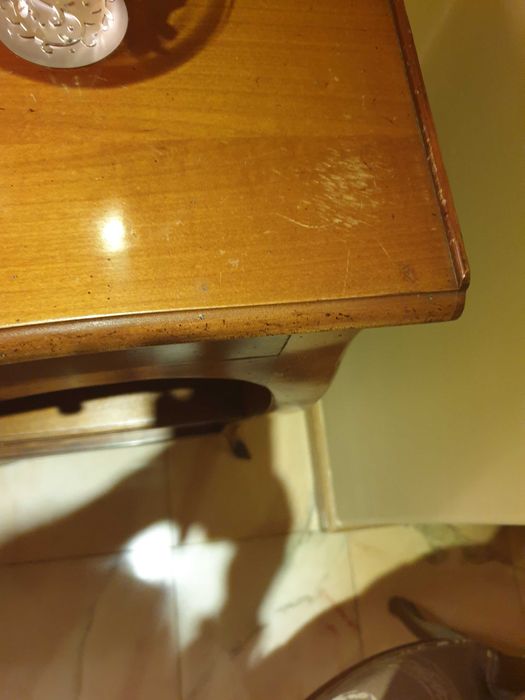 Consola em cerejeira com duas gavetas Estilo inglês