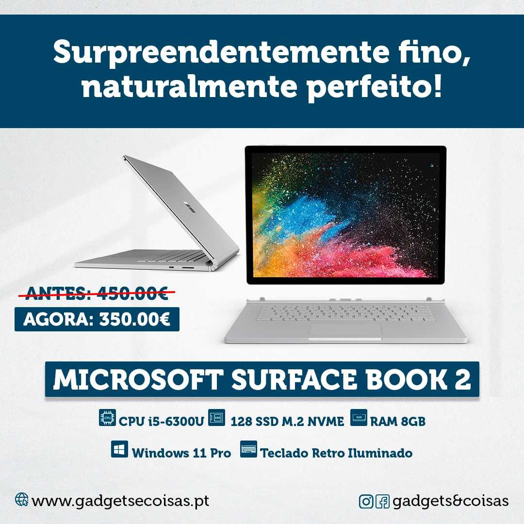 Microsoft Surface Book 2 | Portátil Híbrido | Simplesmente Perfeito