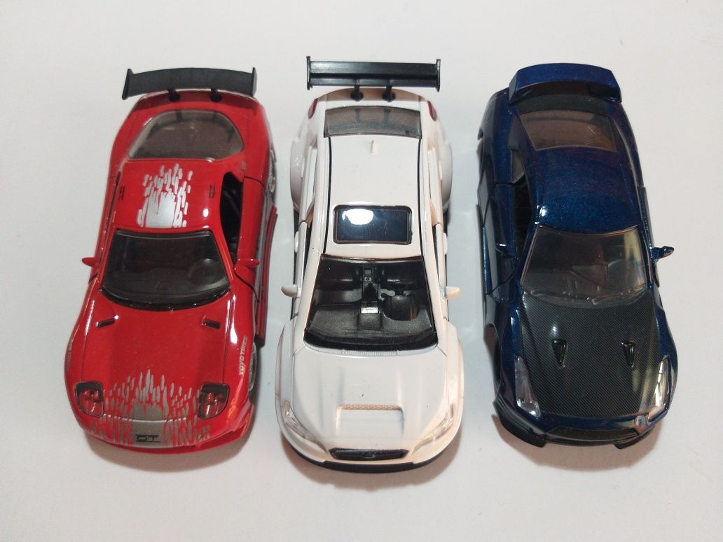 3 miniaturas Jada 1:32 Fast & Furious