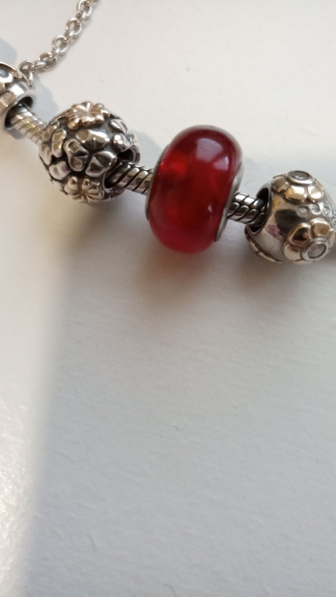 Pulseira e contas Pandora Ouro