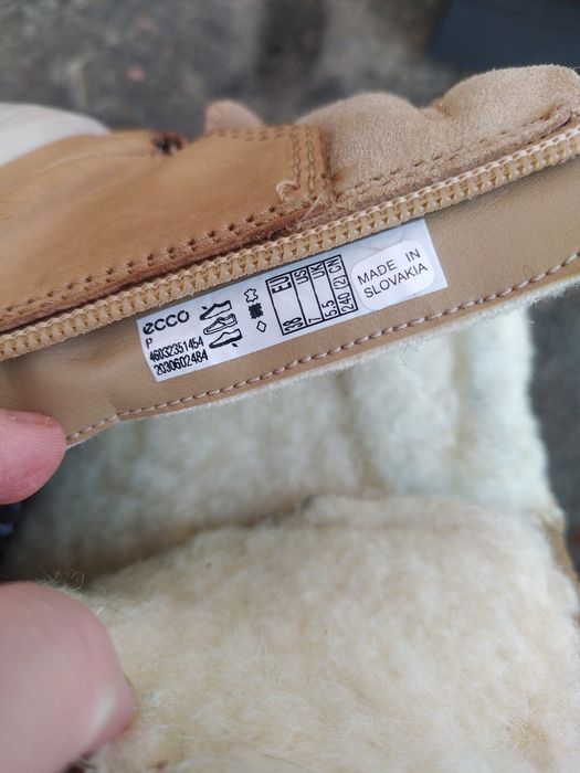 Ecco 38 ботинки жіночі зимові черевики сапоги взуття ессо