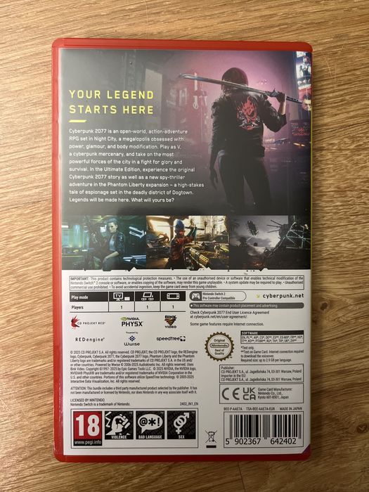Cyberpunk 2077 Ultimate Edition Switch 2