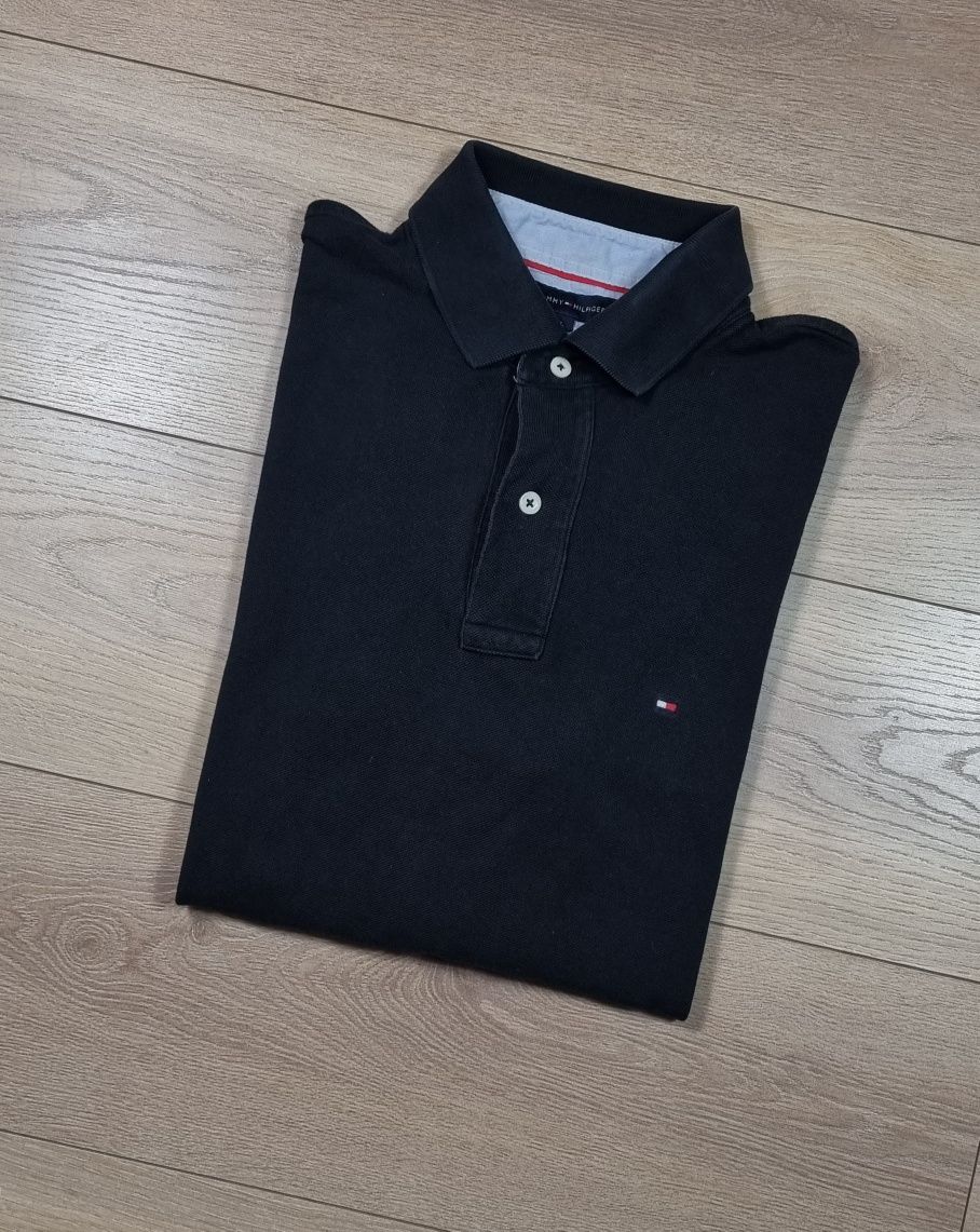 Koszulka polo męska Tommy Hilfiger, polówka, TH, logo, premium