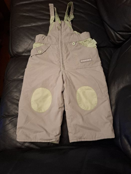 Ocieplane spodnie na szelki Coccodrillo rozmiar 86