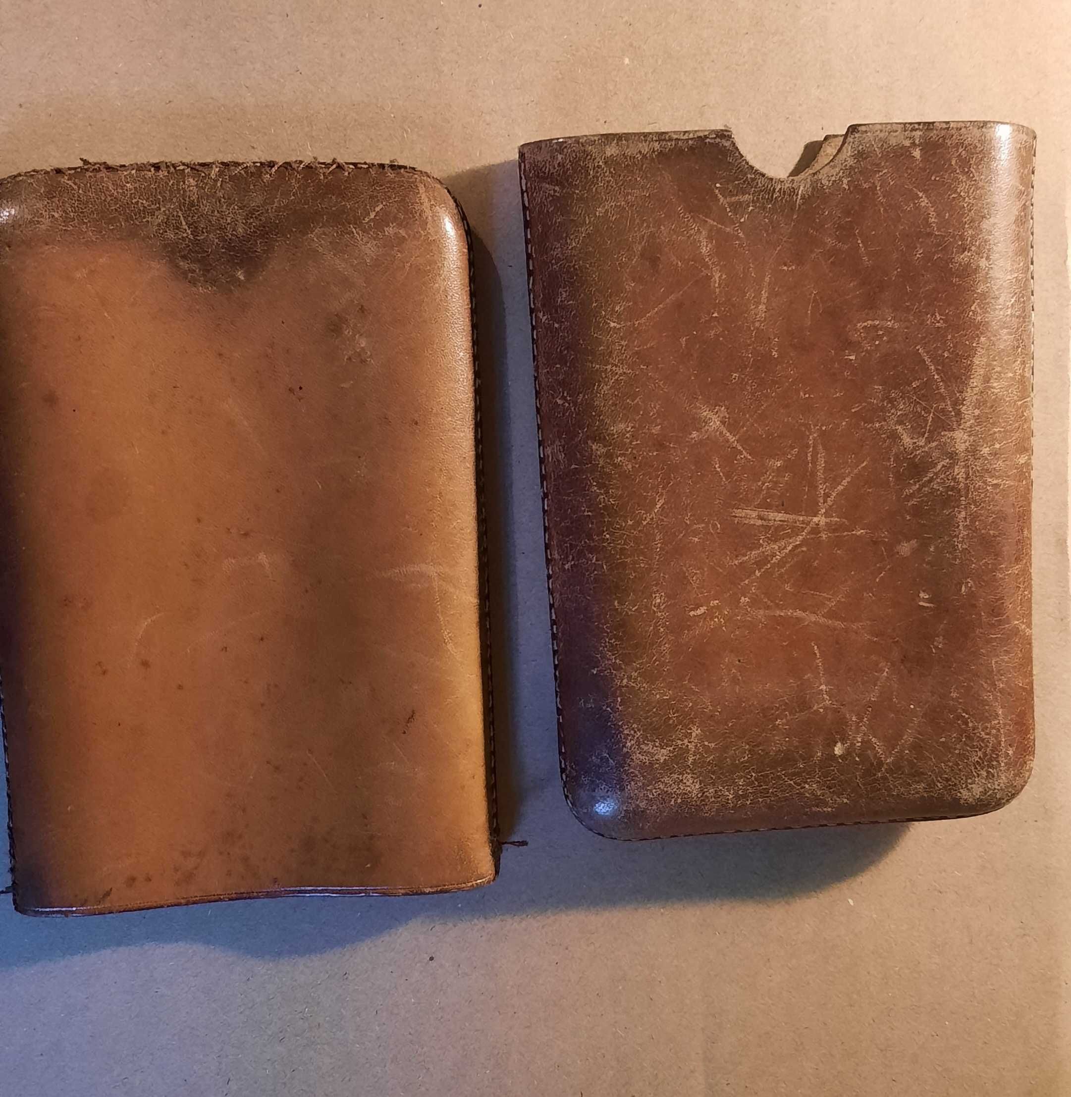 Skórzane etui na telefon, dysk zewnętrzny itp