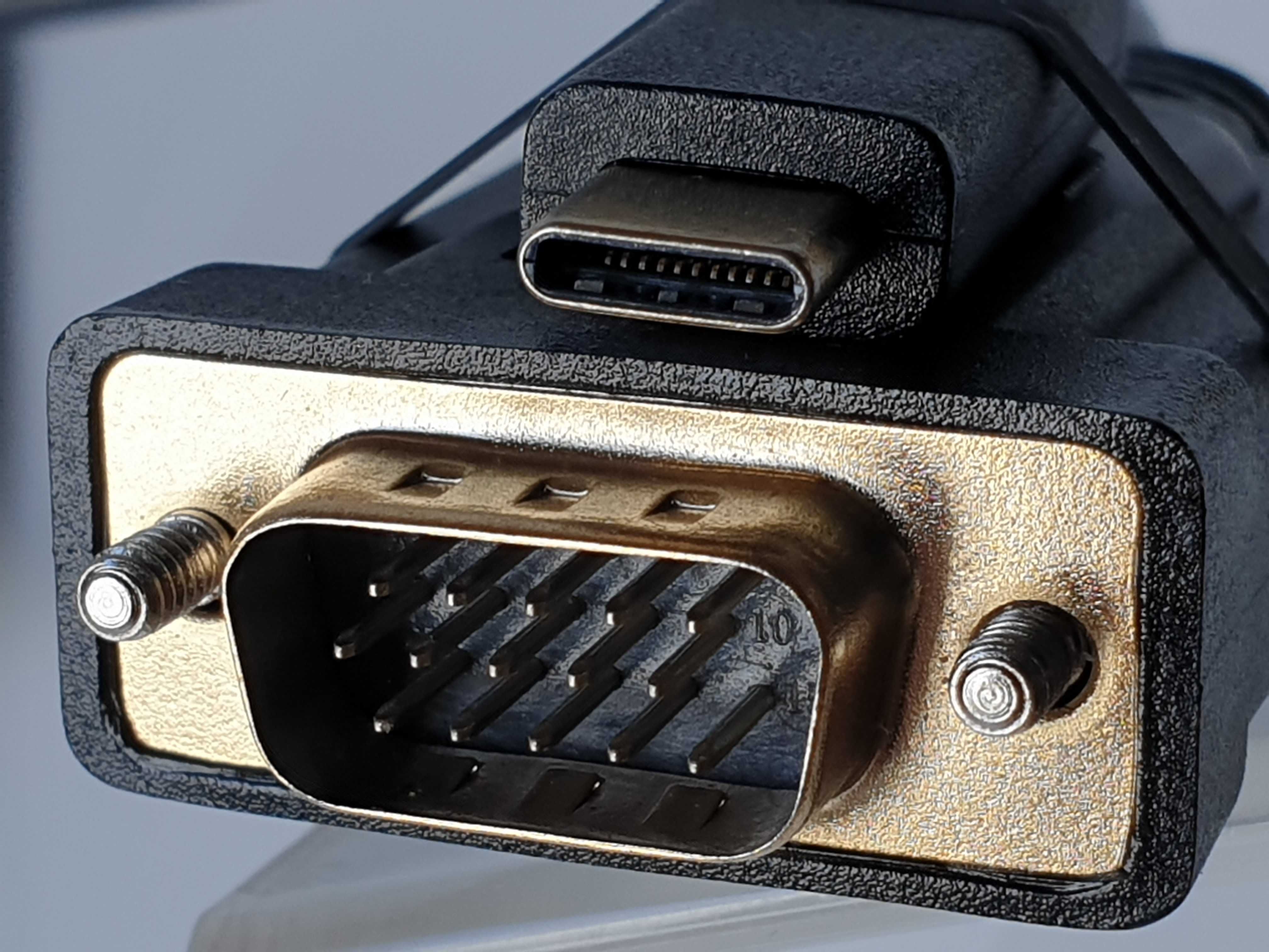 кабель USB type C to VGA  Thunderbolt 3/4 MacBook/Pro, iMac, Surface
