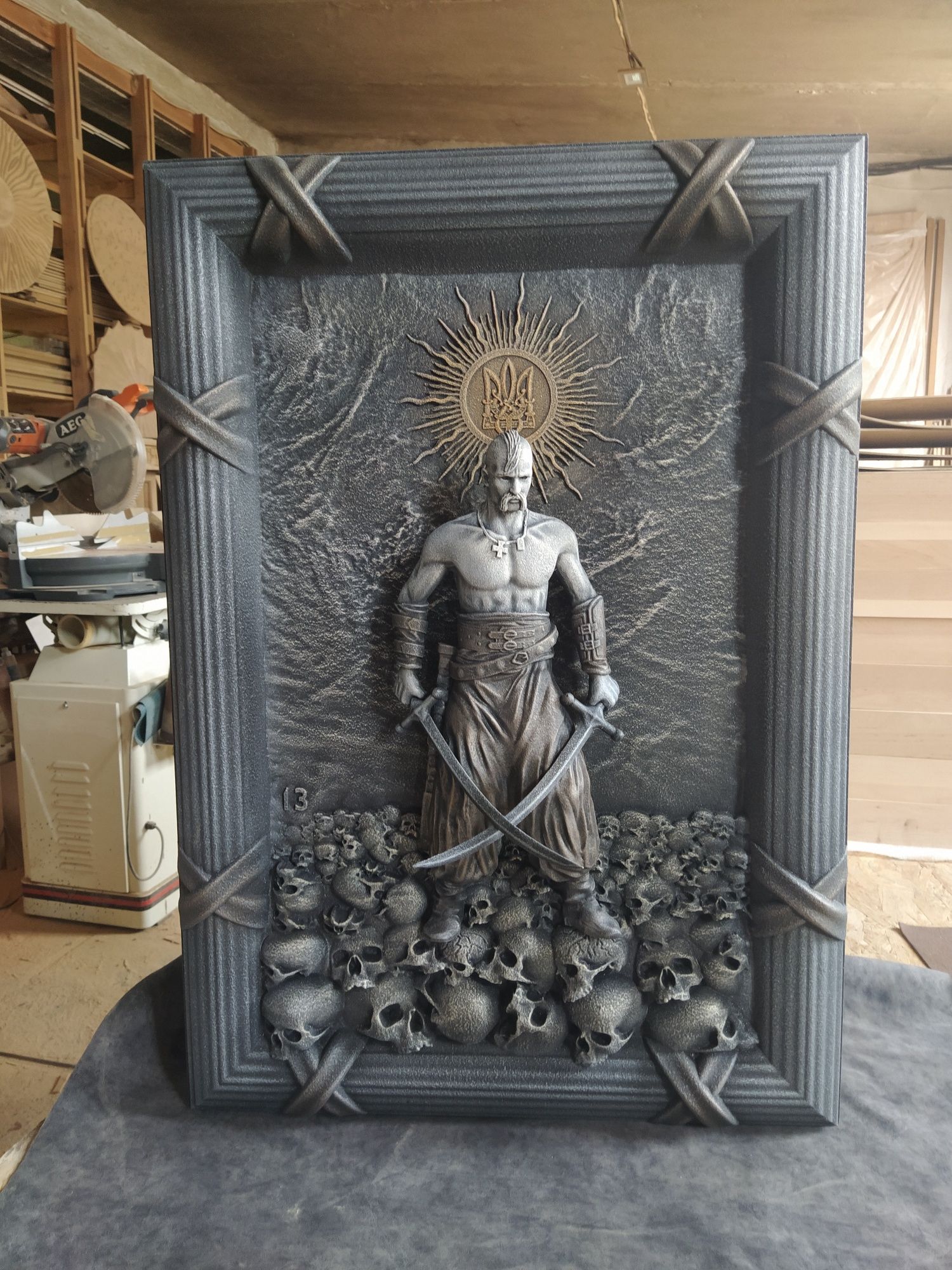 Козак Мамай, авторське преміальне 3D-панно - подарунок патріоту!