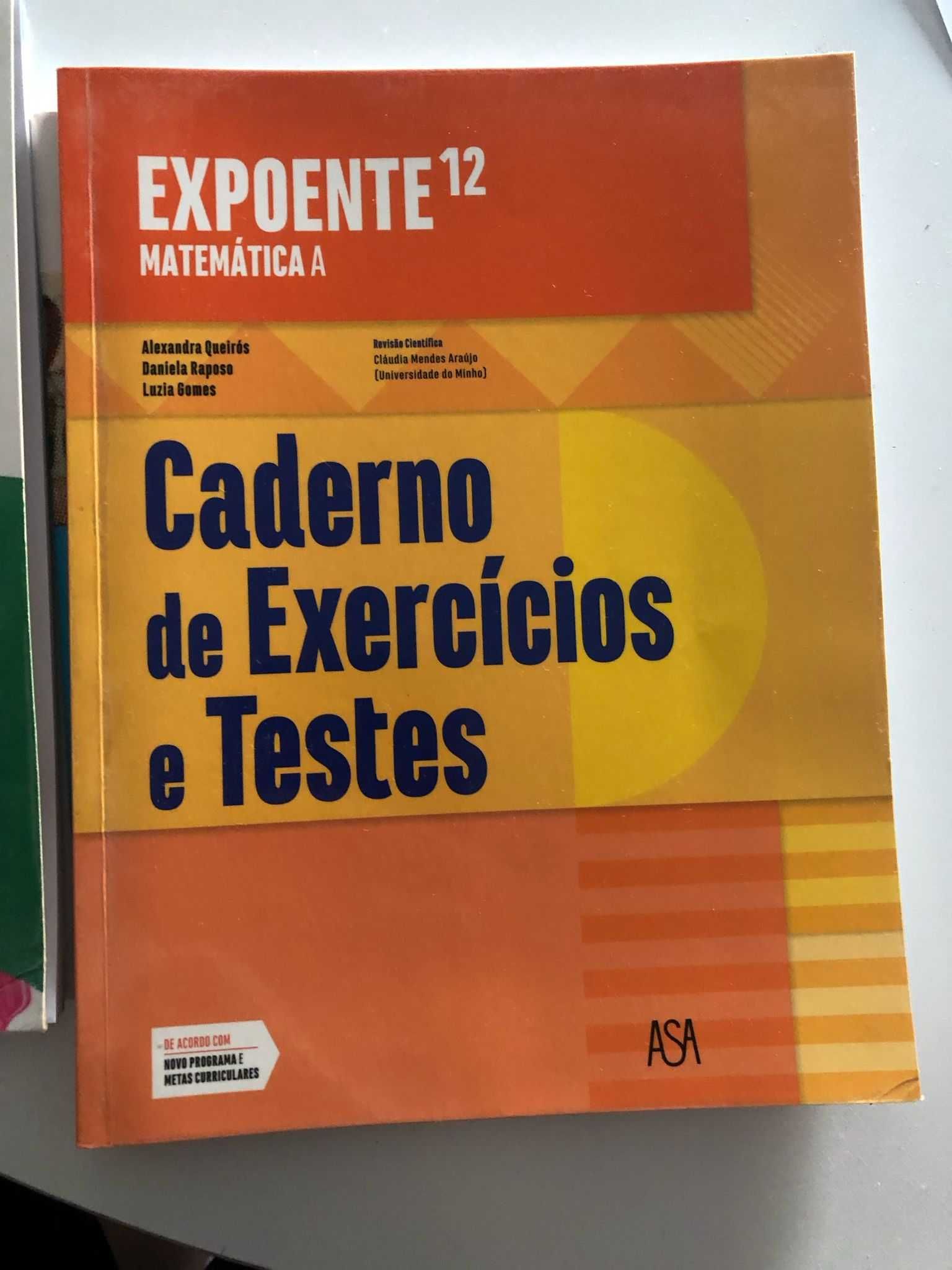 Caderno de Ativiades, Matemática A 12º ano