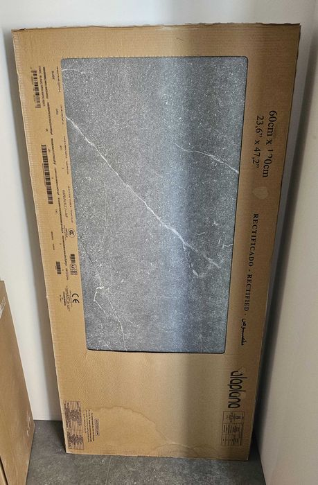 Gres szkliwiony hiszpański Alaplana Blade Gris 60x120 nowy 5,1m2