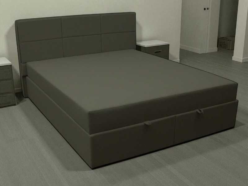 Ліжко двоспальне з матрацом та підйомним механізмом