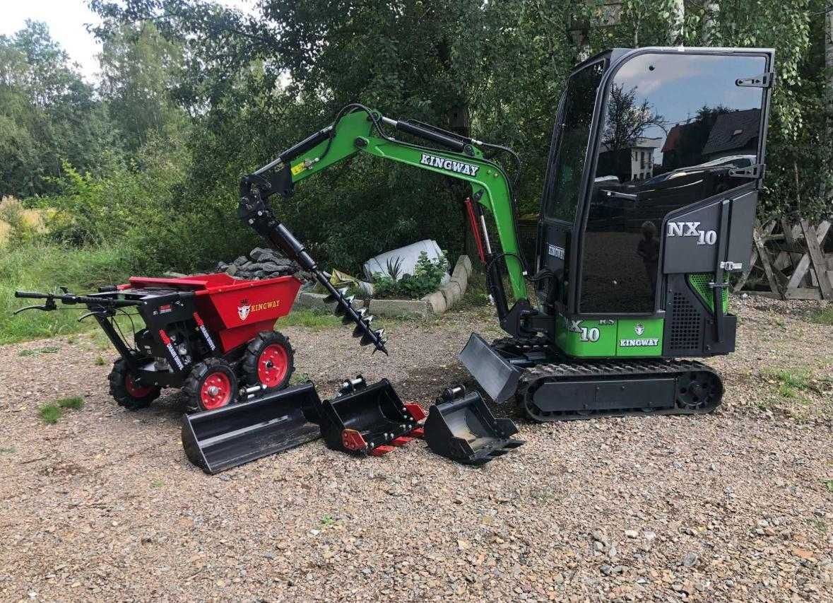 Wynajem Minikoparki 1t bez operatora + taczka spalinowa 120 zł / dzień