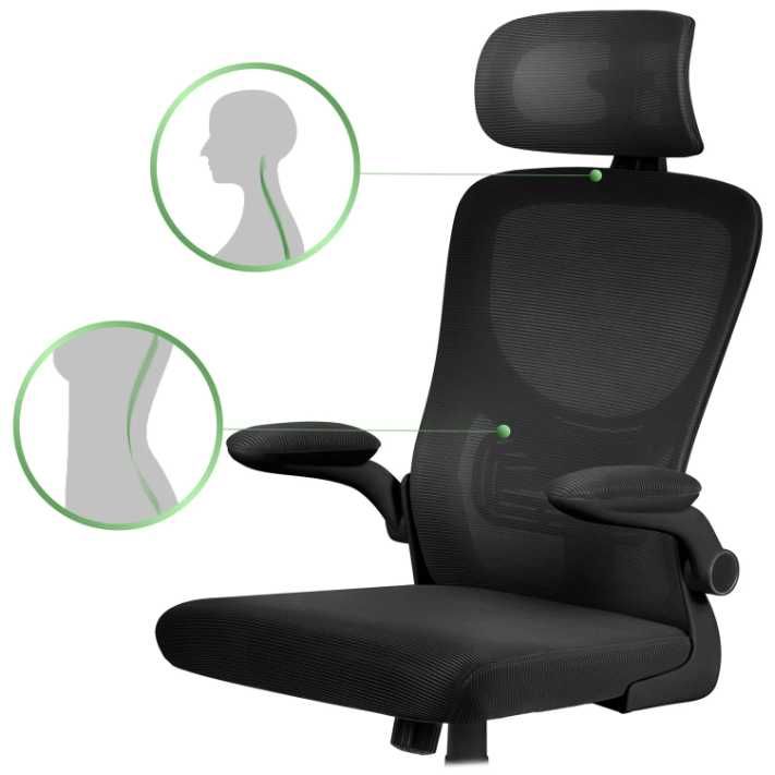 NOWY Fotel Biurowy Z Mikrosiatki KLASYCZNY obrotowy ergonomiczny FV