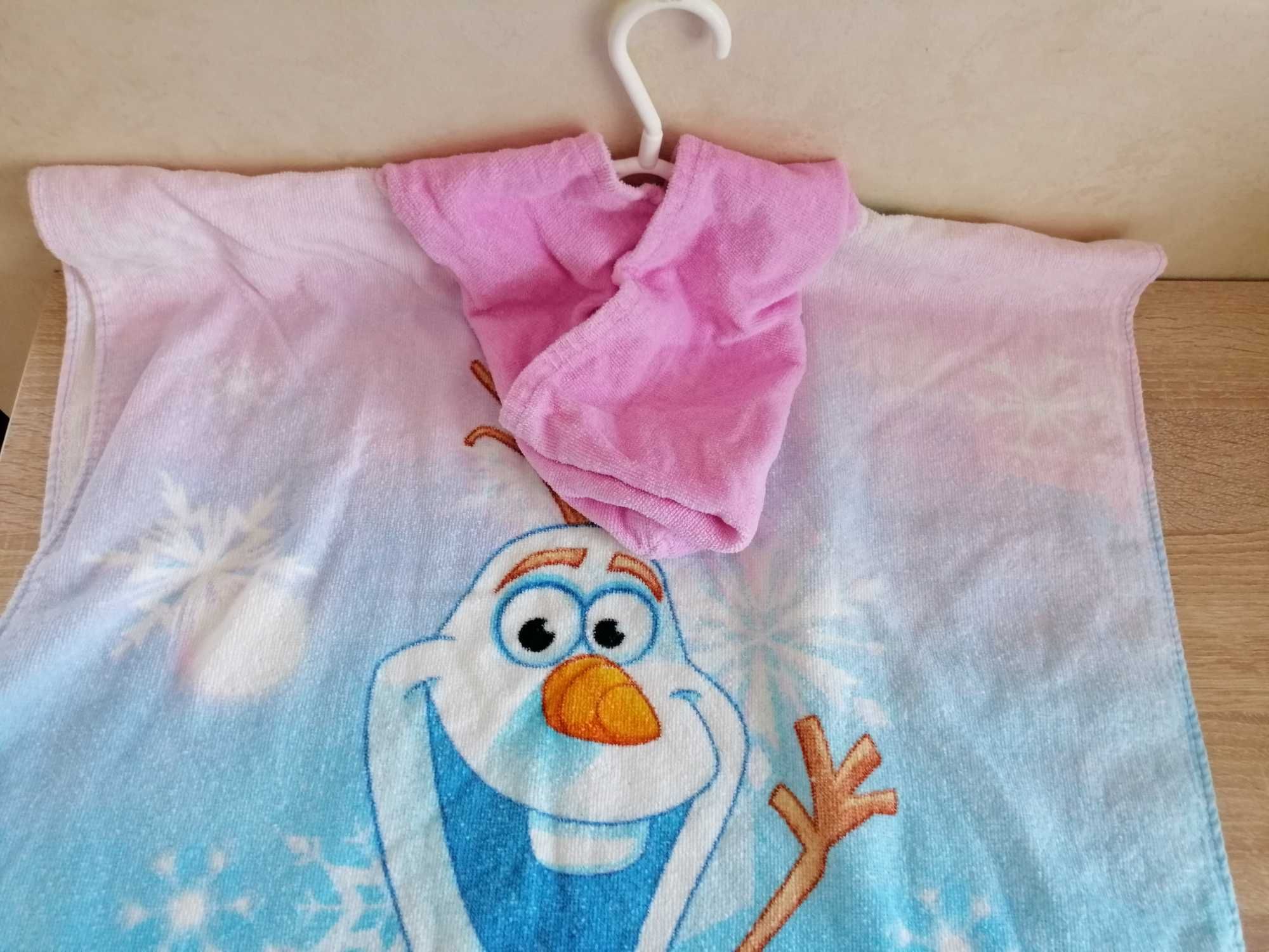 Ręcznik kąpielowy poncho Disney Frozen, 60x120 cm, 100% bawełna