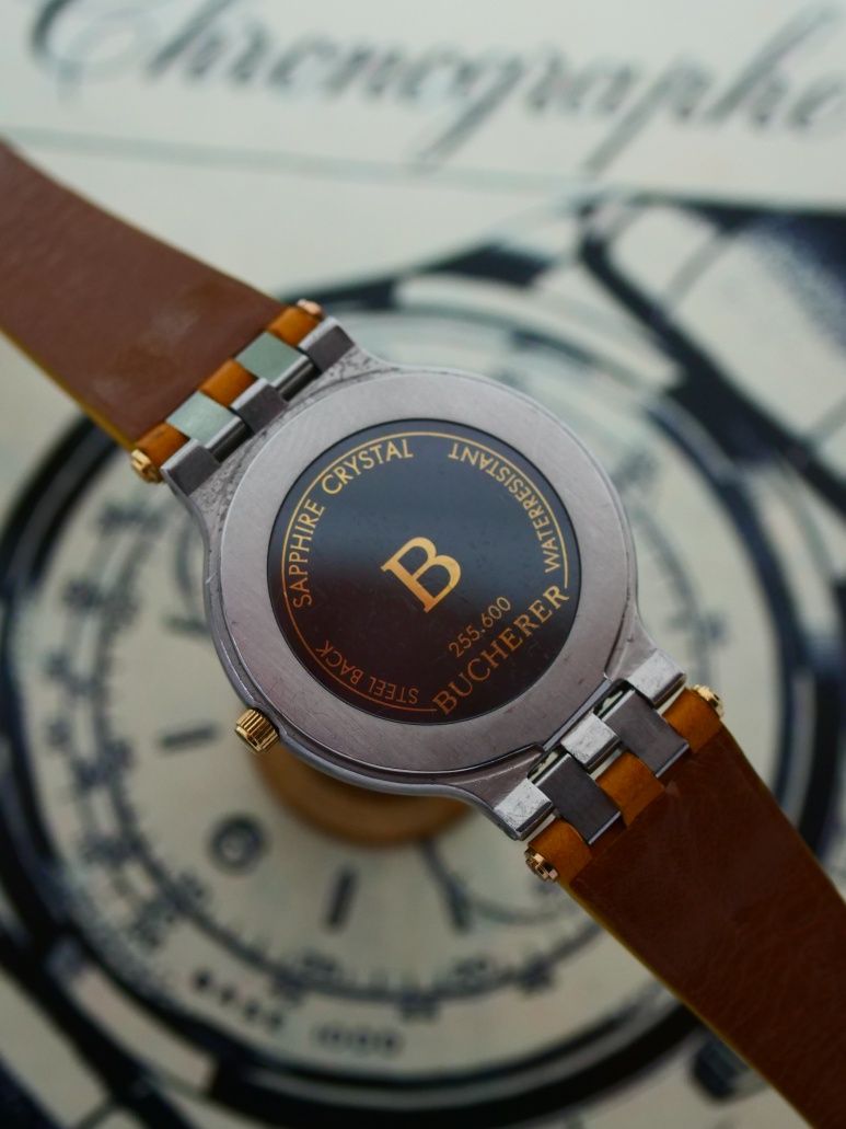 Bucherer zegarek szwajcarski swiss made kwarcowy stal zloto