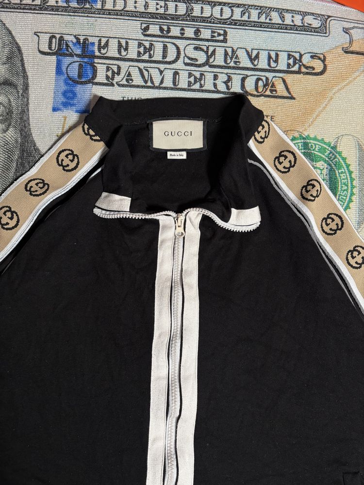 Gucci Чоловіча зіп кофтина на лампасах