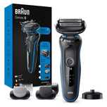 Braun Series 5cs: Elektryczny golarka męska, 3 ostrza, Wet&Dry, zestaw