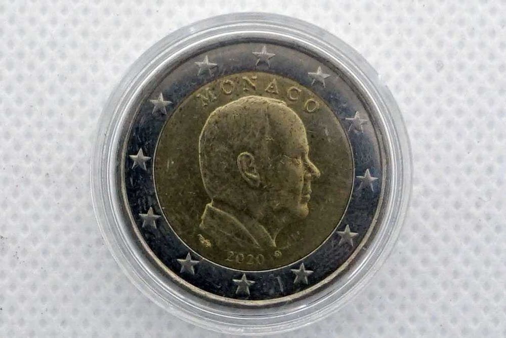 4 Moedas de 2 euros - Mónaco - Anos diferentes