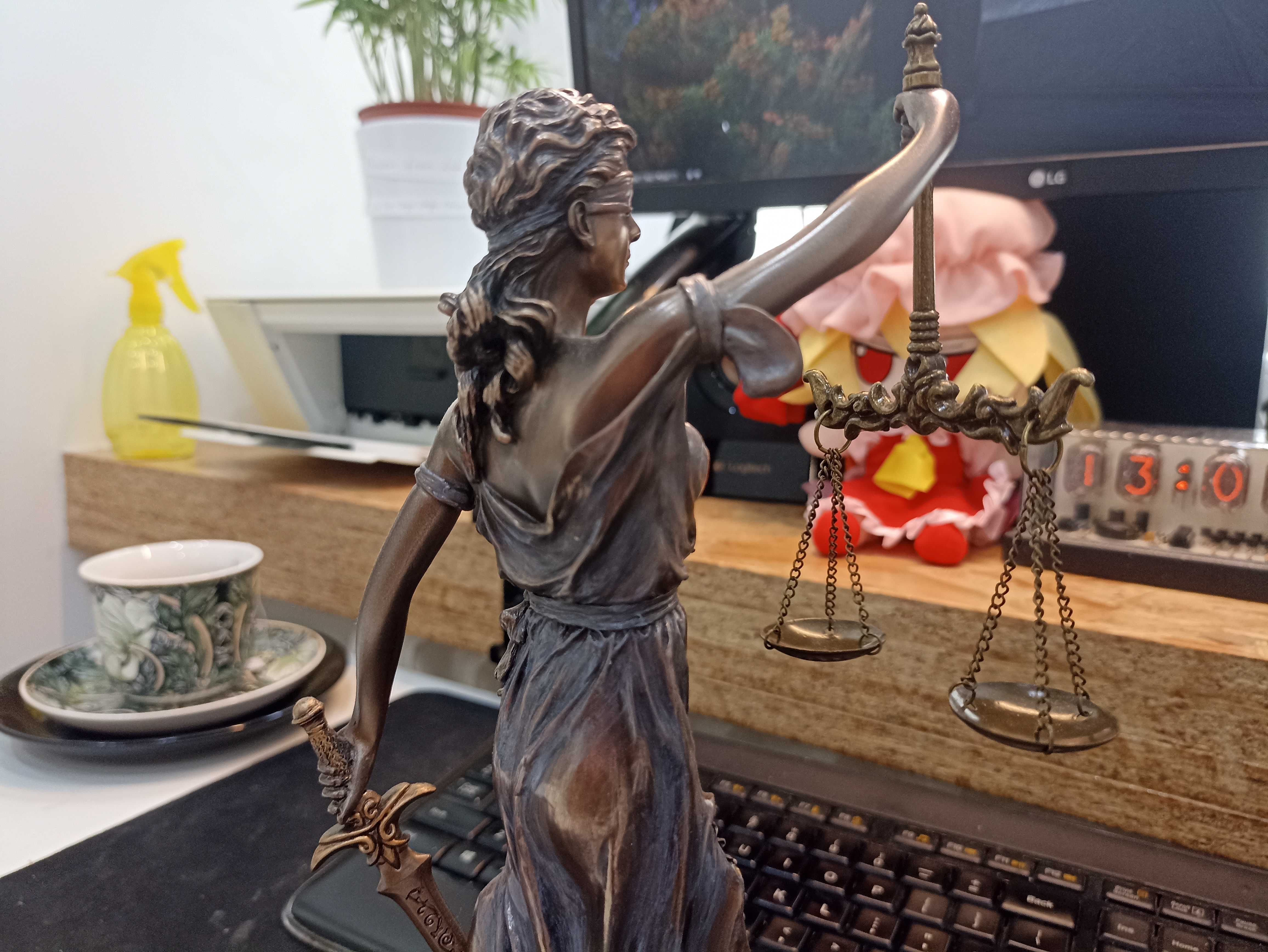 Figura/Statuetka Themis, Lady Justice, Prawo, Temida