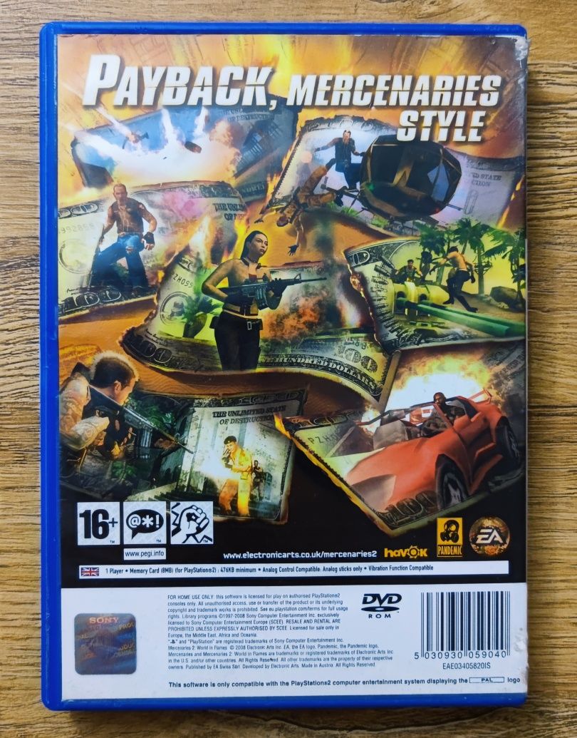 Mercenaries 2 PlayStation 2 PS2