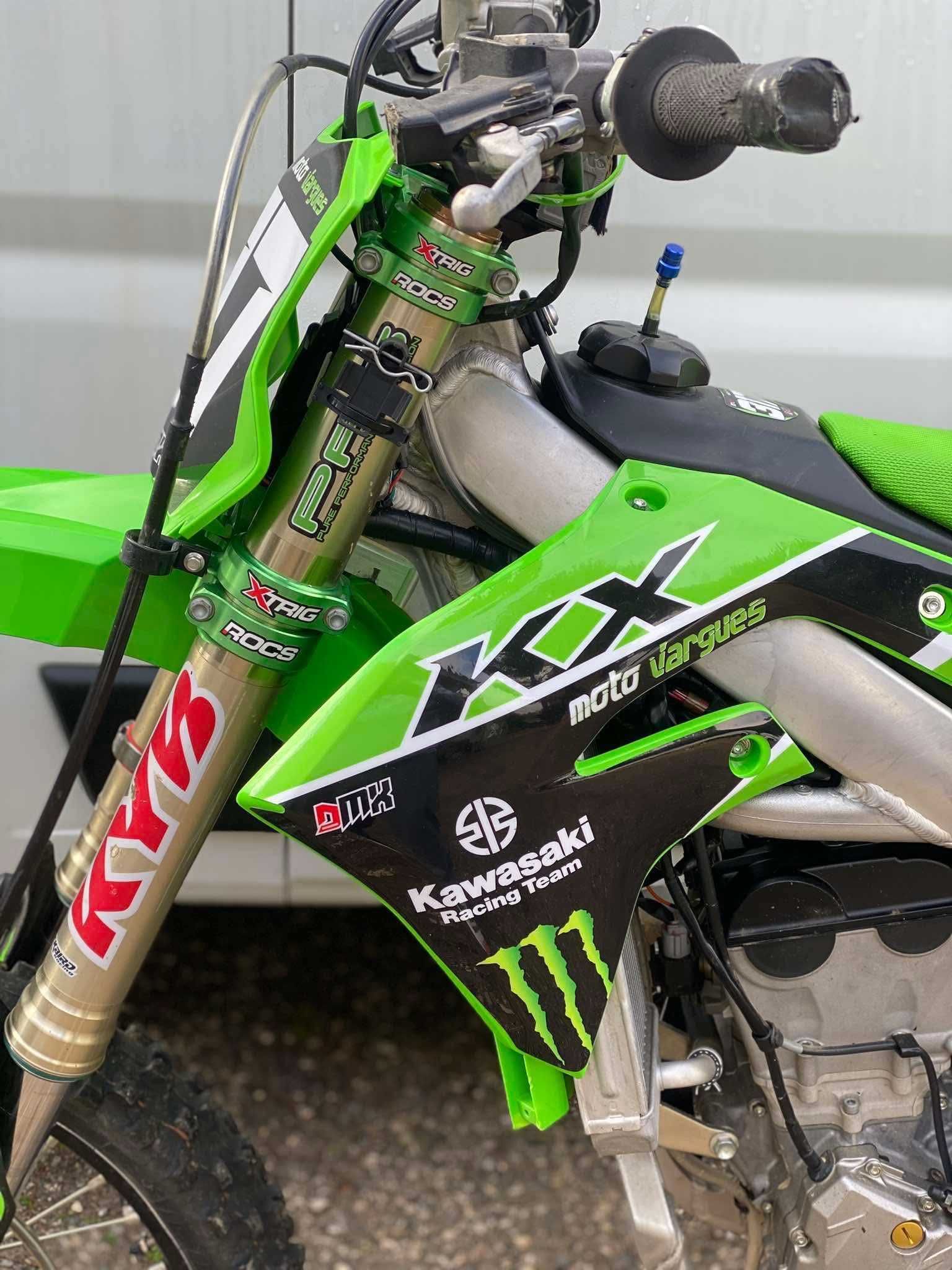 Kx250f de 2023 | Apenas 26 horas, muito material | Kawasaki