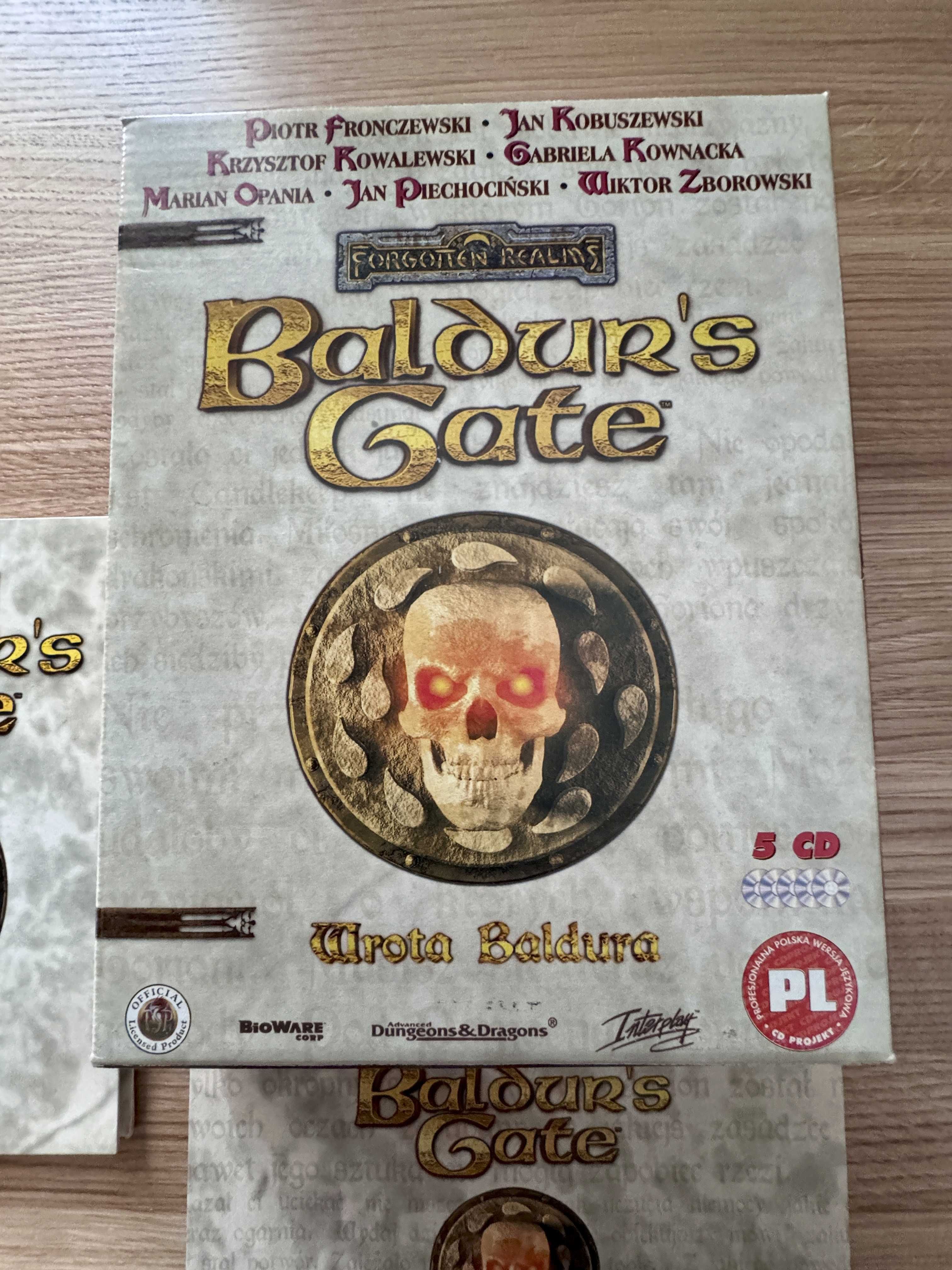 Gra PC BALDUR'S GATE 1 Big Box PL 25-letni unikat