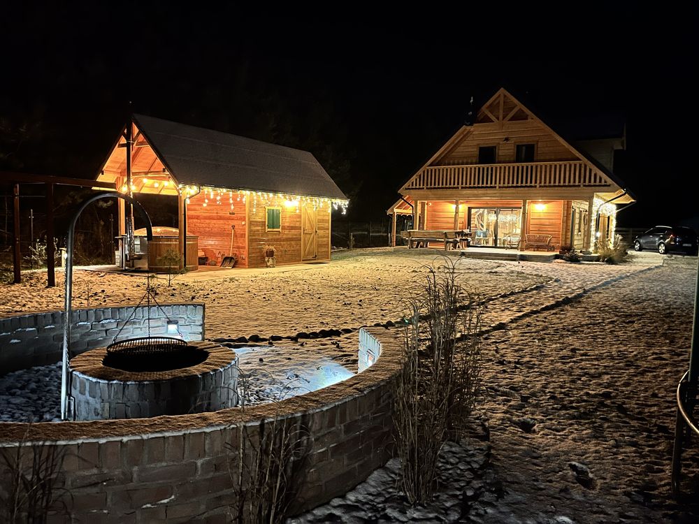 Dom z bala na wynajem sauna jacuzzi na 12 osób.