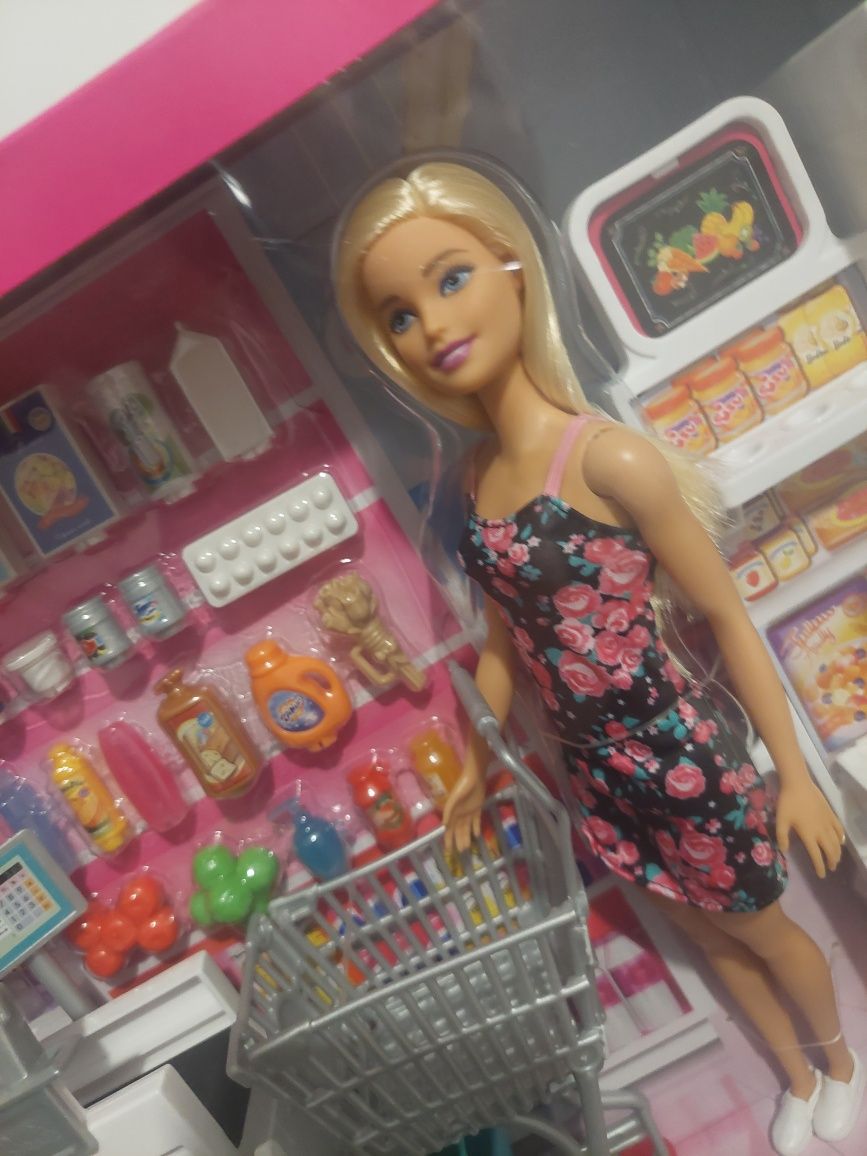 Barbie supermarket sklep nowy zestaw