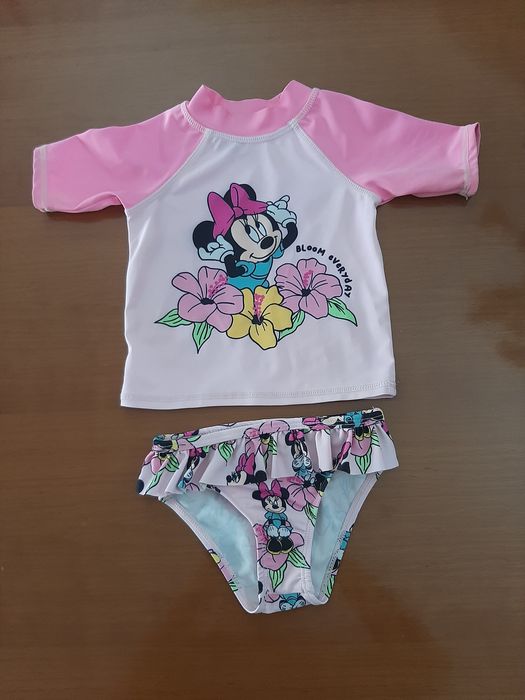 Conjunto de camisola térmica + cueca de banho Minnie