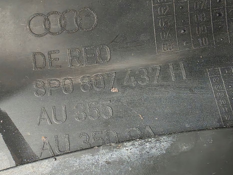 zderzak przód audi a3 8p lift 08 - 12 8p0807437h 8p0807233 + płyta