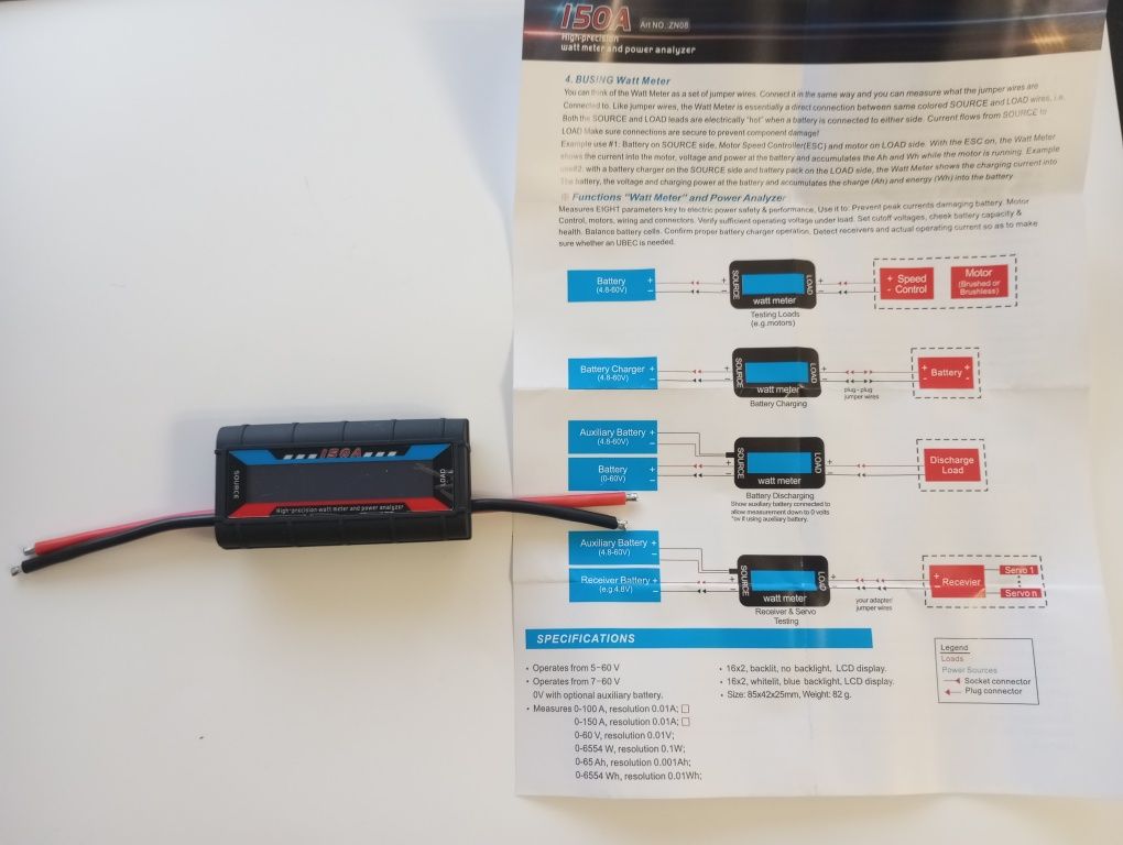 Ваттметр Вольтметр Амперметр 220v/Ваттметр,вольт.ампер.DC 150A 4,8-60В