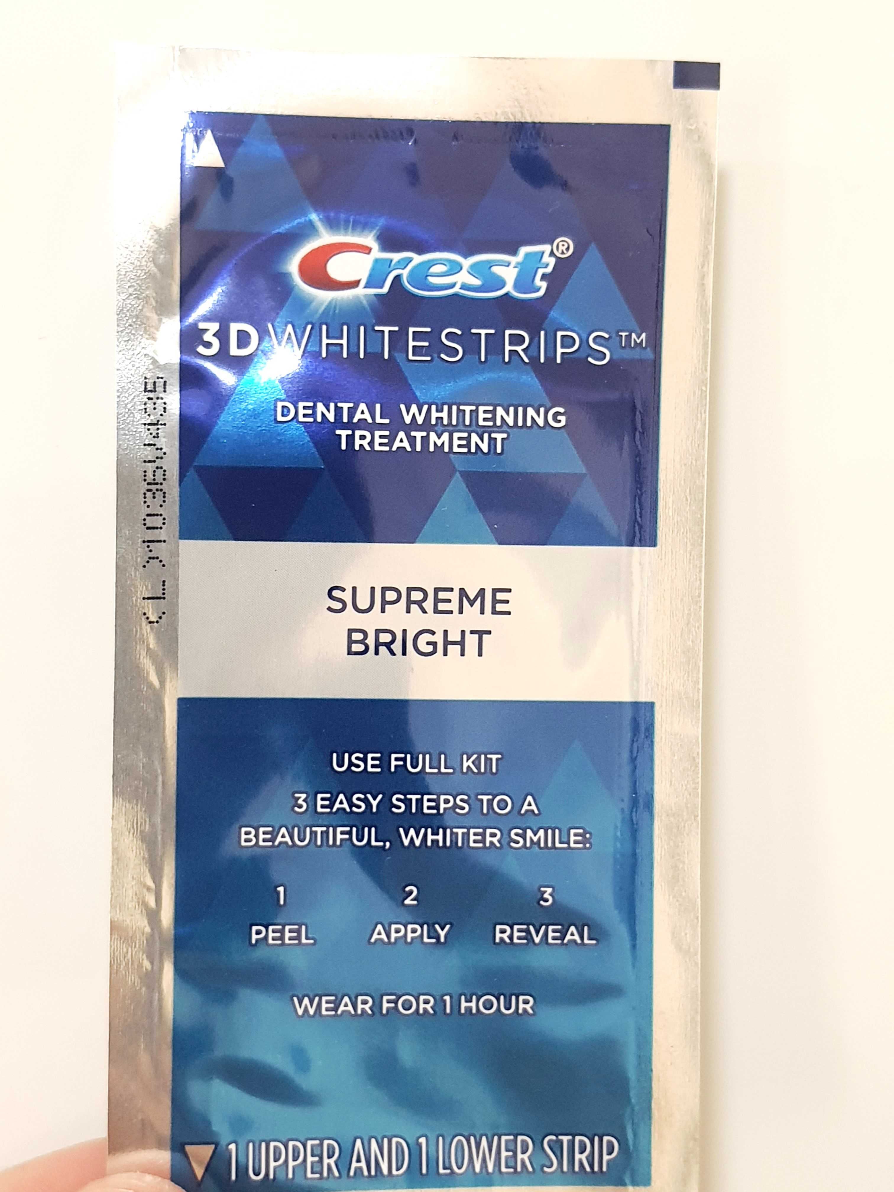 Отбеливающие полоски Crest 3D White Whitestrips Supreme Bright из США
