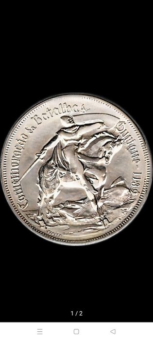 Moeda 10 Escudos Comemoração de Batalha de Ourique 1928