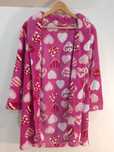 Robe rosa com desenhos sem cinto