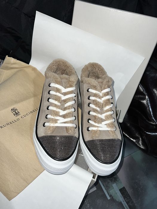 Кеды , зимние кроссовки, зимние кеды на овчине, кеды замш, brunello