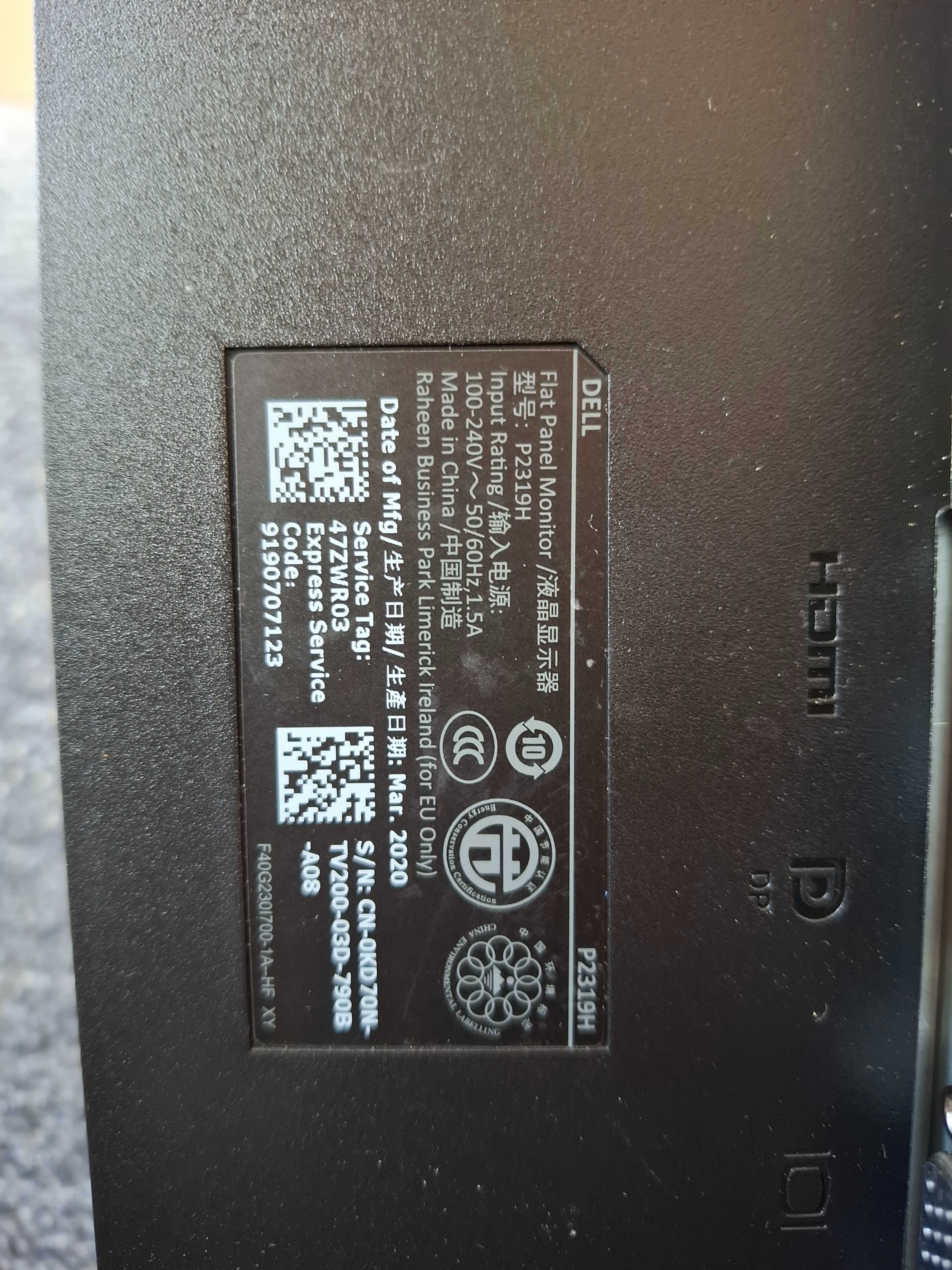 Monitor Dell P2319H
