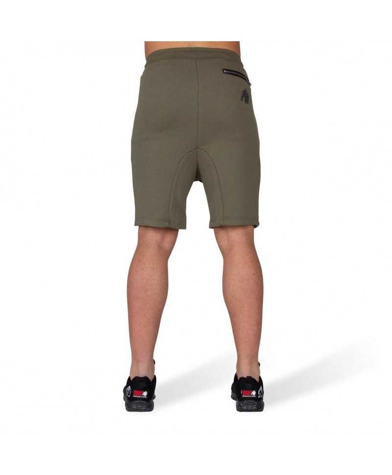 Gorilla Wear Alabama Drop Crotch Shorts - Zielone Krótkie Spodenki L
