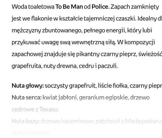 Perfum męski Police To Be 40 ml