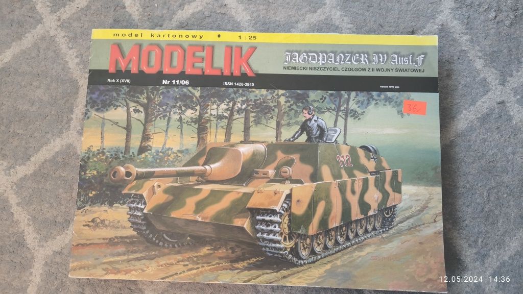 Model papierowy Jagdpanzer 4 modelik