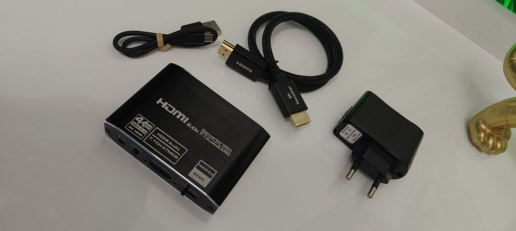 Ekstraktor HDMI 2.0 Toslink Konwerter Atmos7.1