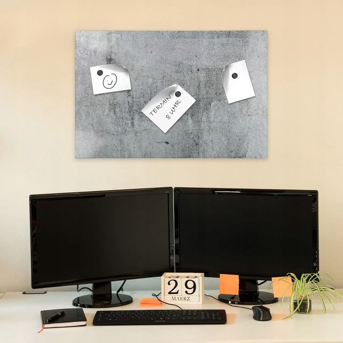 Tablica magnetyczna navaris 60x40cm efekt betonu